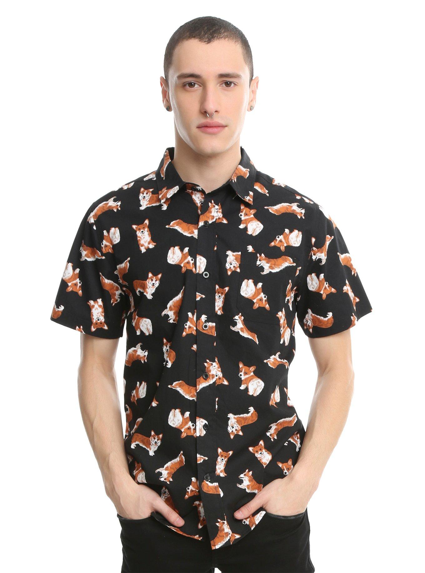 Corgi hawaiian shop shirt hot topic