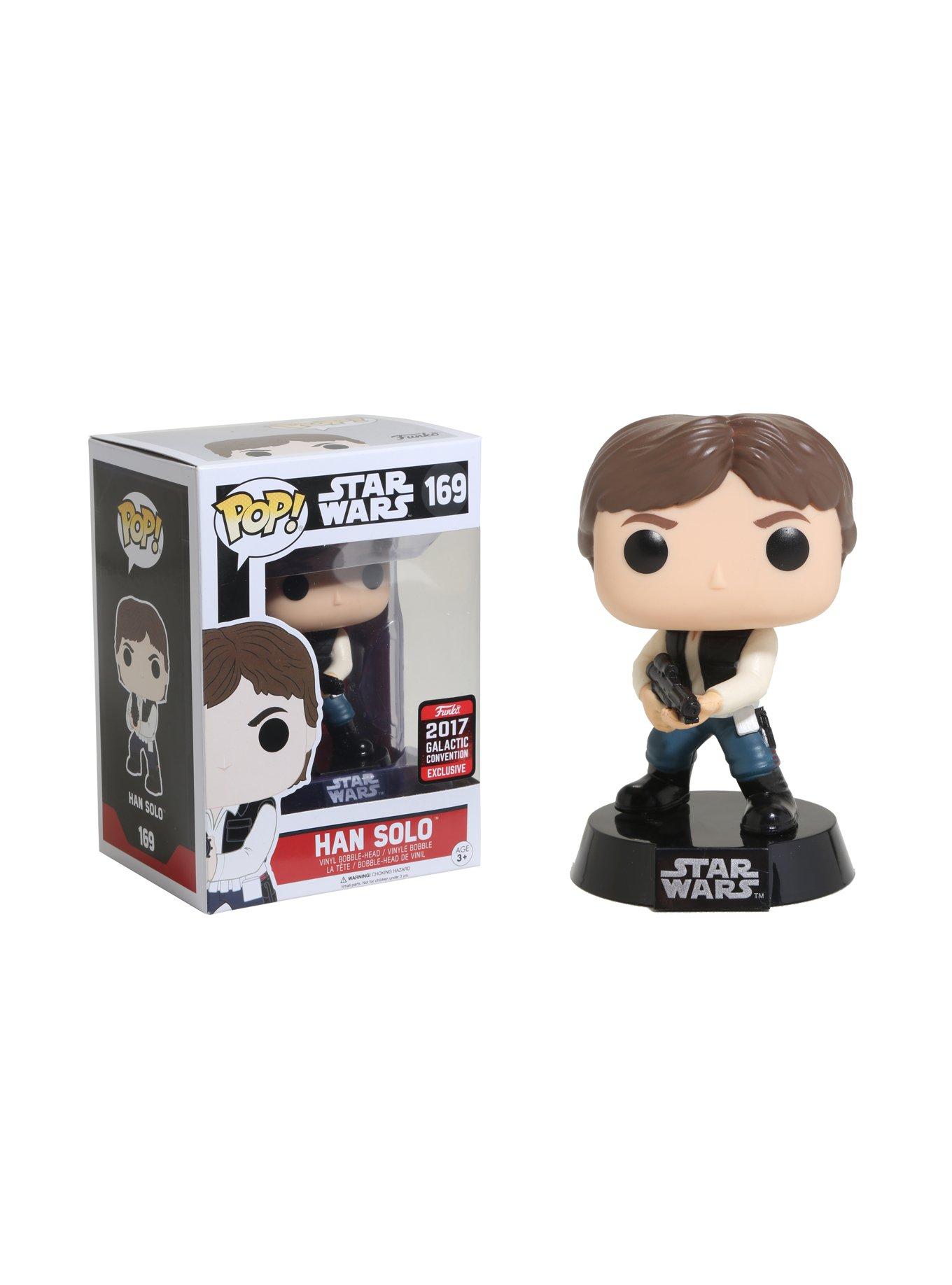 Funko Star Wars Pop! Han Solo Vinyl Bobble-Head 2017 Galactic Convention Exclusive, , hi-res