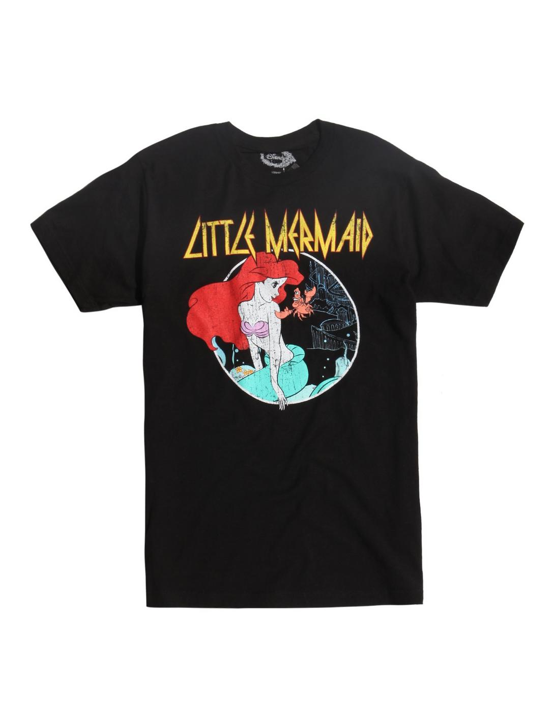 Disney The Little Mermaid Metal T-Shirt, BLACK, hi-res