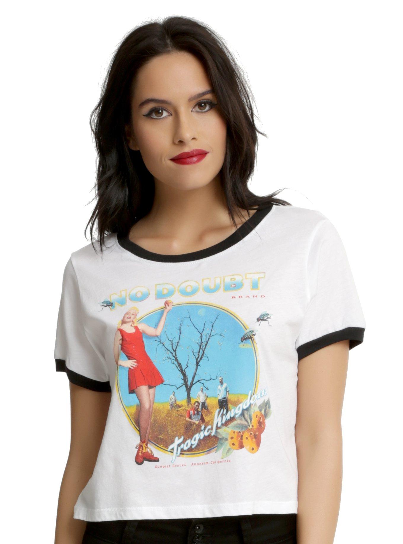 No Doubt Tragic Kingdom Girls Cropped Ringer T-Shirt | Hot Topic