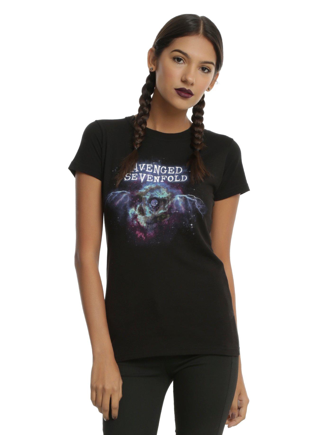 Avenged Sevenfold The Stage Girls T-Shirt, BLACK, hi-res