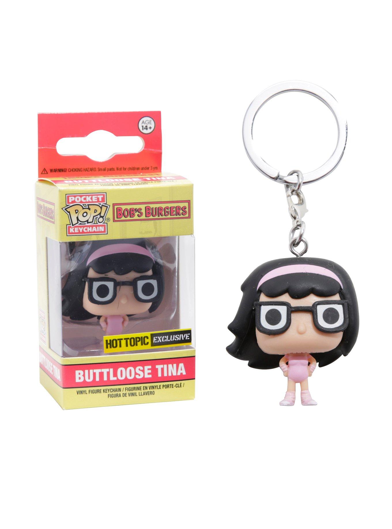 Funko Bob's Burgers Pocket Pop! Buttloose Tina Key Chain Hot Topic Exclusive, , hi-res