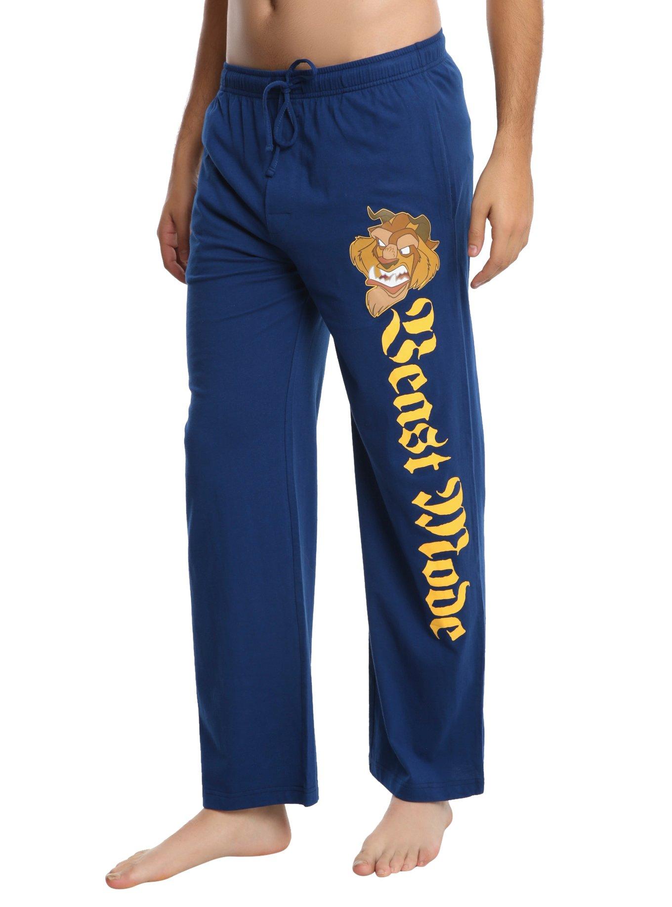 Disney Beauty And The Beast Beast Mode Guys Pajama Pants Hot Topic