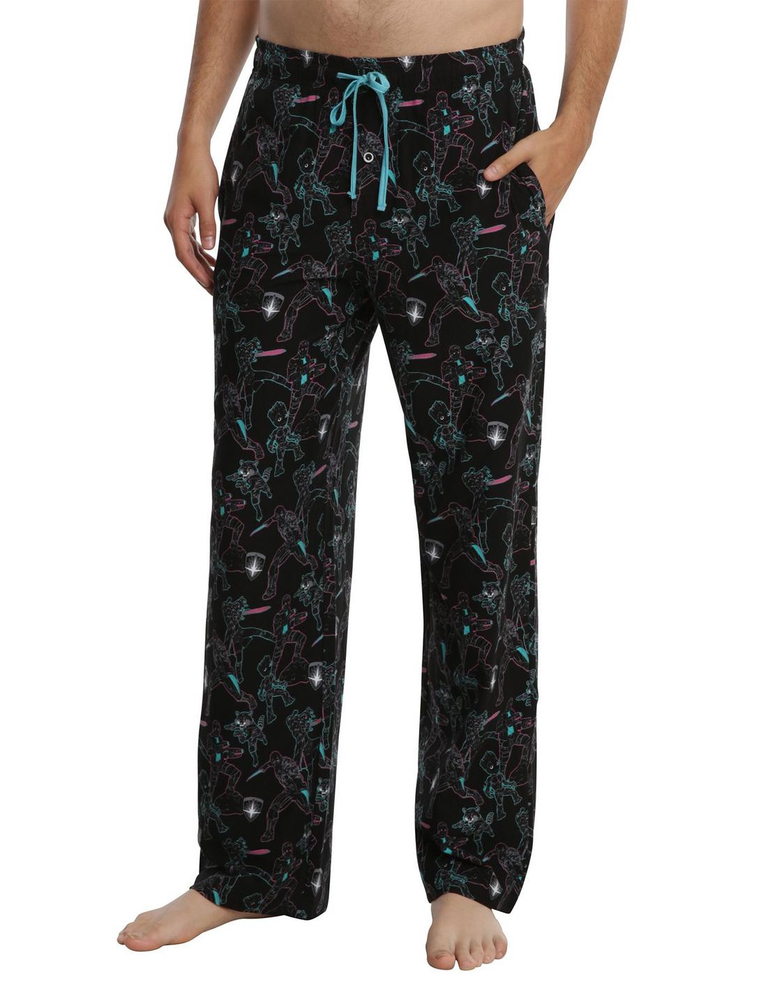 Marvel Guardians Of The Galaxy Vol. 2 Neon Guardians Print Guys Pajama Pants, MULTI, hi-res