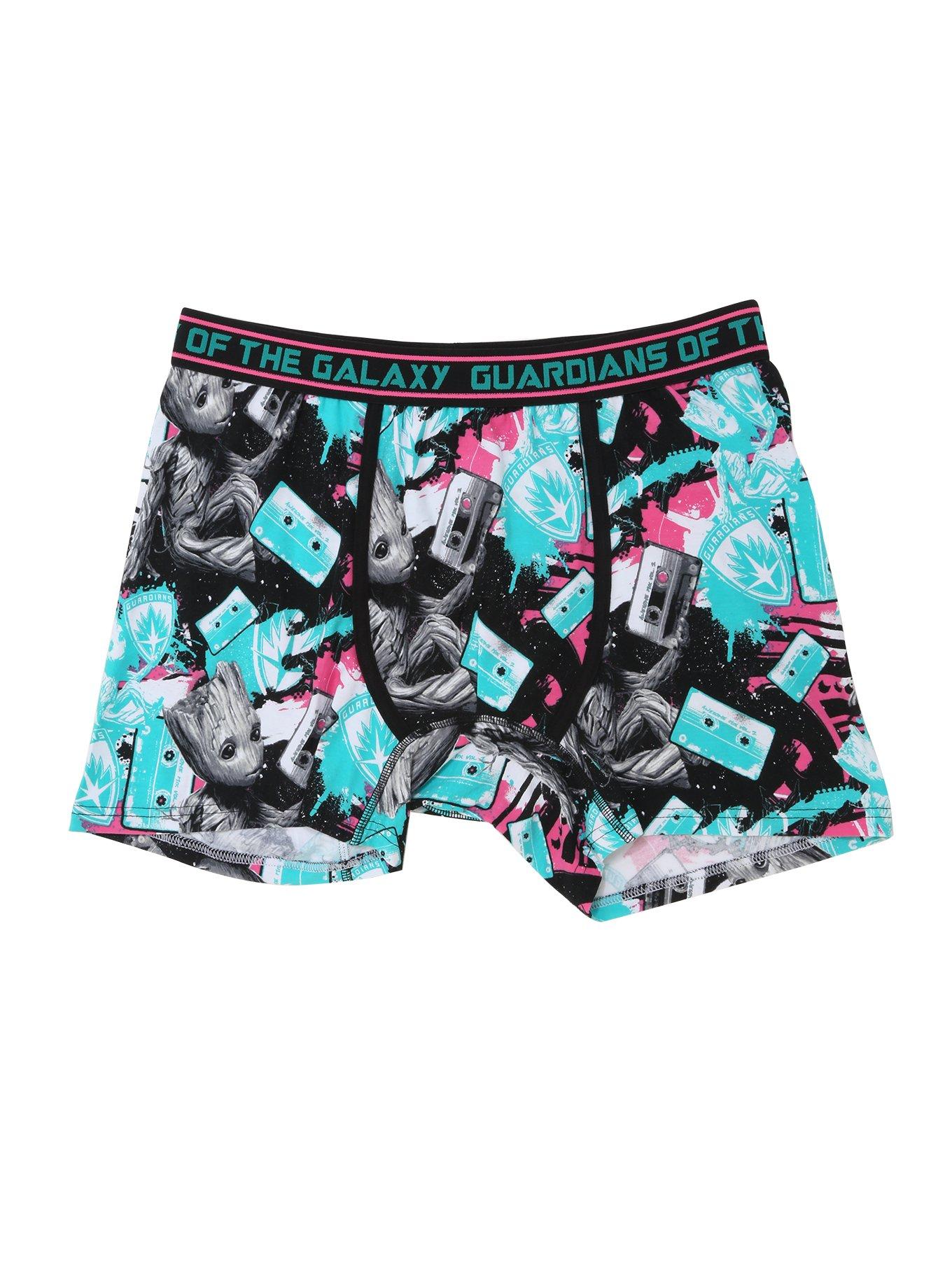 Marvel Guardians Of The Galaxy Vol. 2 Groot Mix Tape Boxer Briefs, MULTI, hi-res