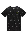 Rugrats Reptar Embroidered Patch T-Shirt, BLACK, hi-res