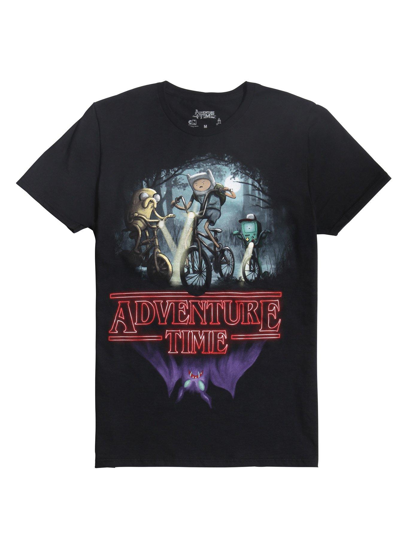 Adventure Time Bike Ride T-Shirt, BLACK, hi-res