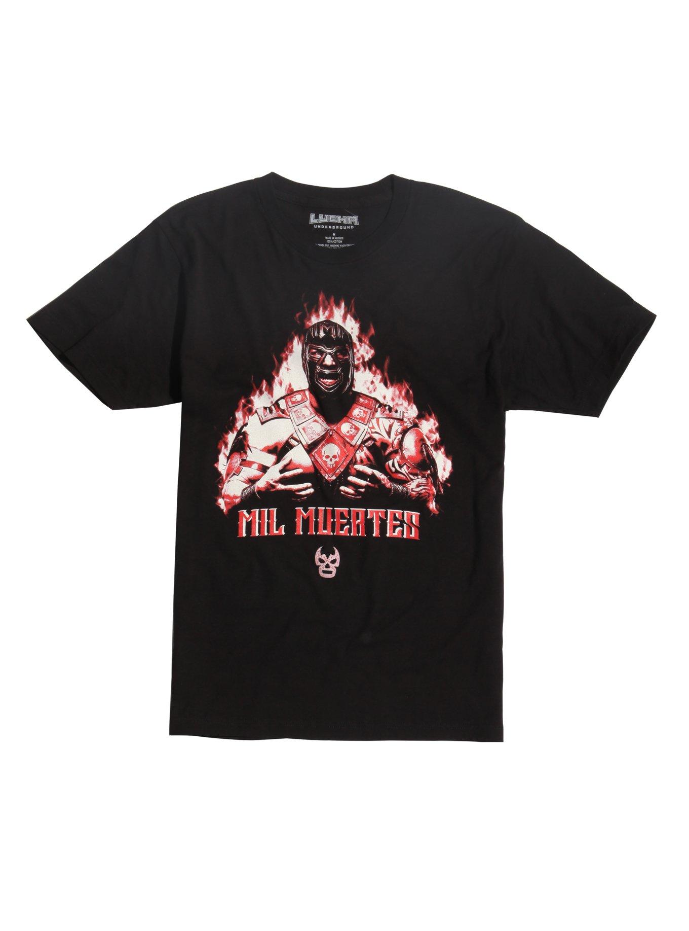Lucha Underground Mil Muertes T-Shirt, BLACK, hi-res
