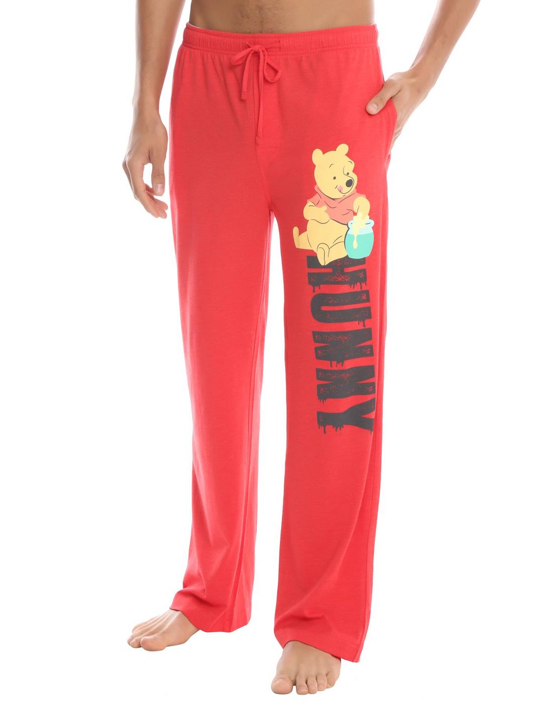 Disney Winnie The Pooh Hunny Guys Pajama Pants, RED, hi-res