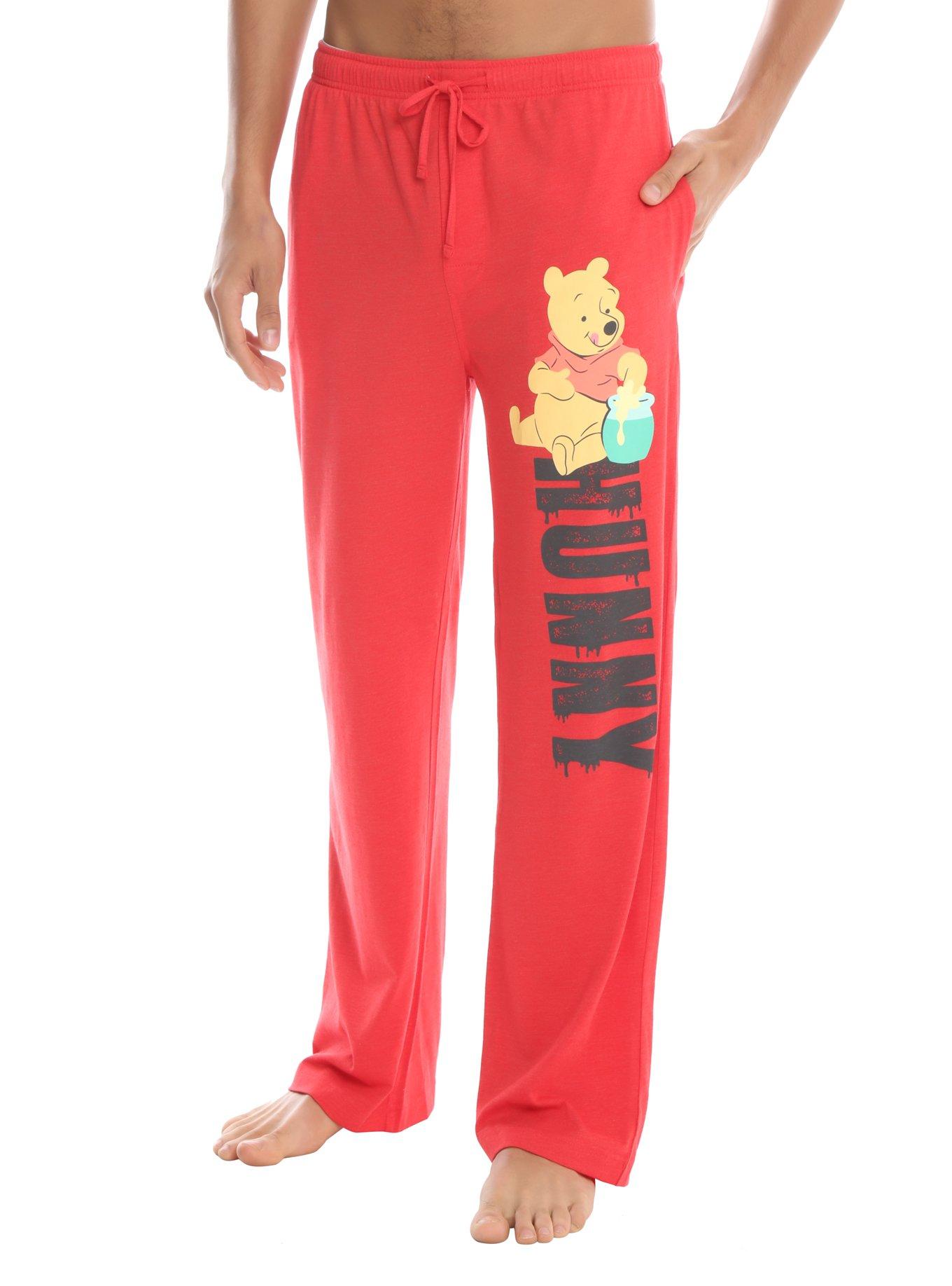 Disney Winnie The Pooh Hunny Guys Pajama Pants, RED, hi-res