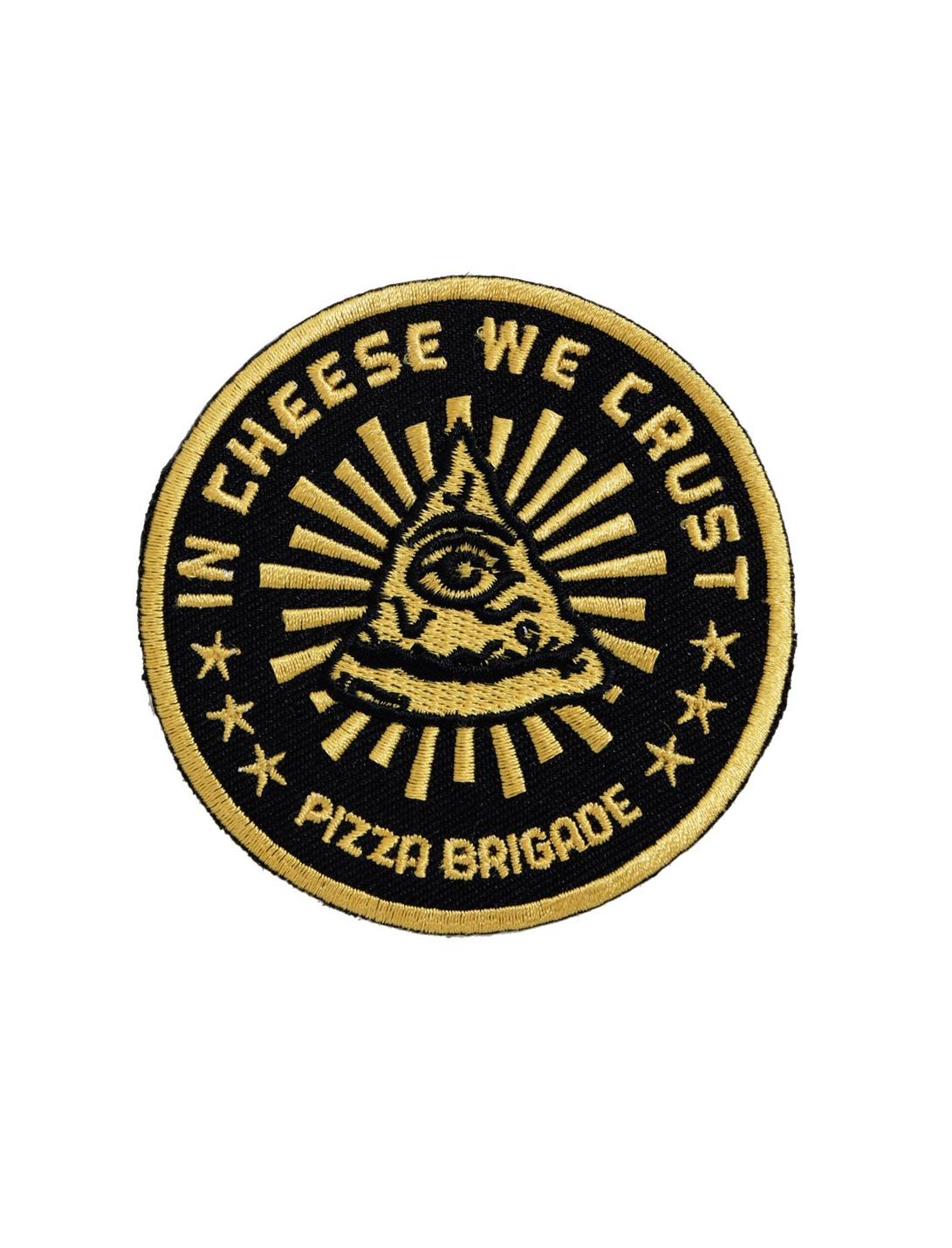 Pizza Brigade In Cheese We Crust Iron-On Patch, , hi-res
