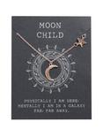Rose Gold Dainty Moon & Star Necklace, , hi-res
