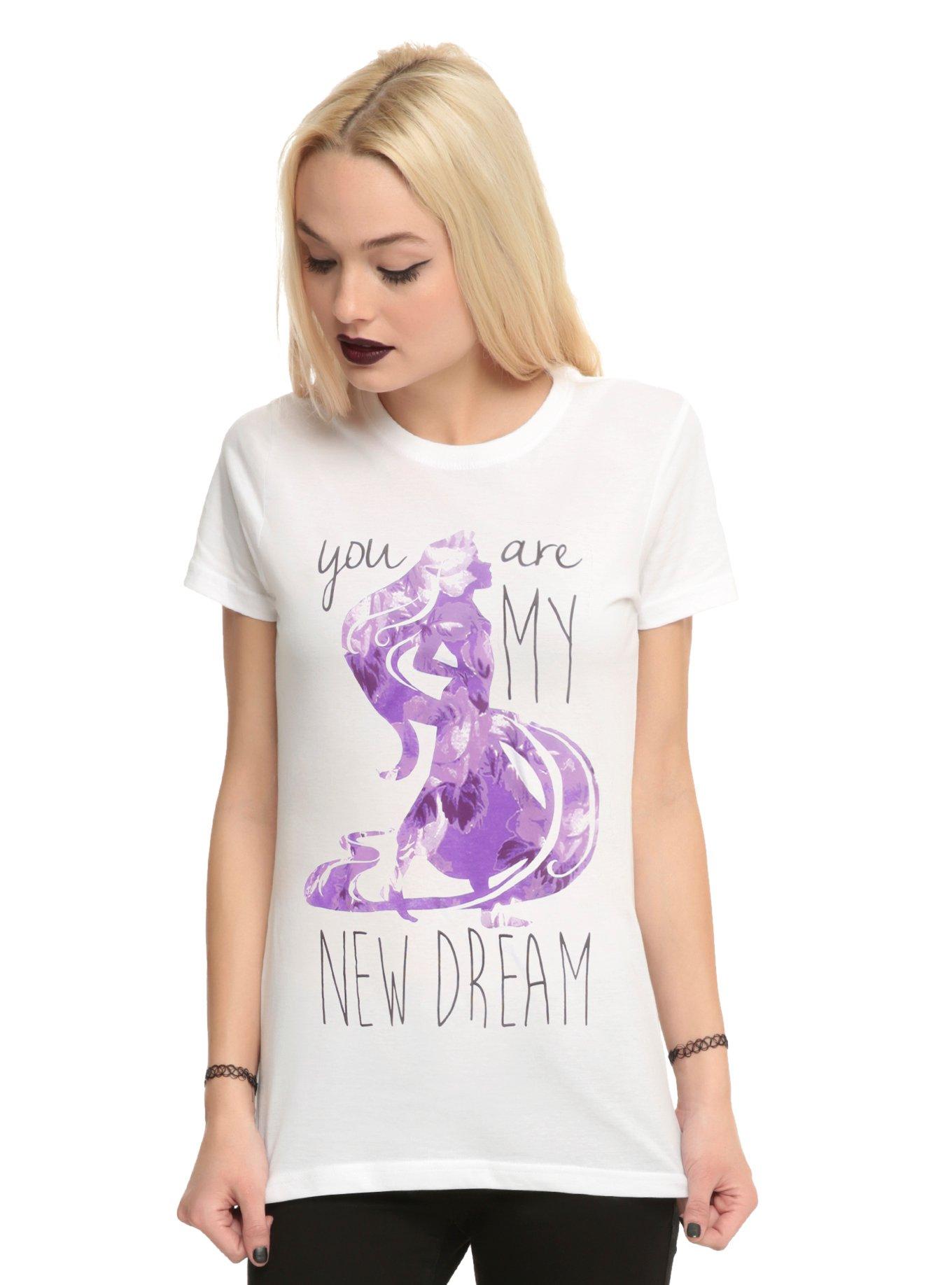 Disney Tangled You Are My New Dream Silhouette Girls T-Shirt, WHITE, hi-res