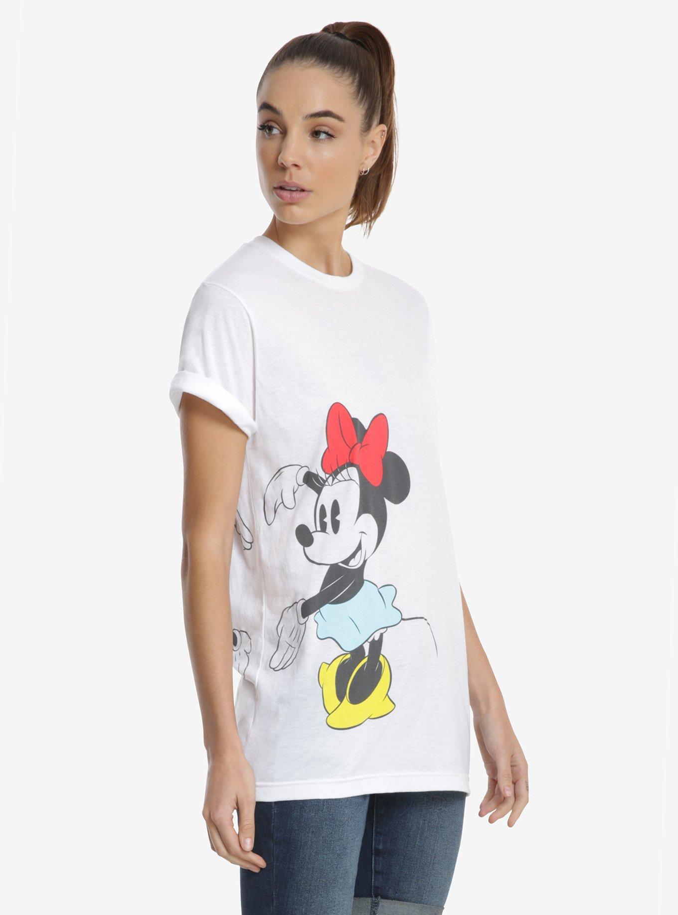 Disney Minnie Mouse Heart Arms Unisex T-Shirt, WHITE, hi-res