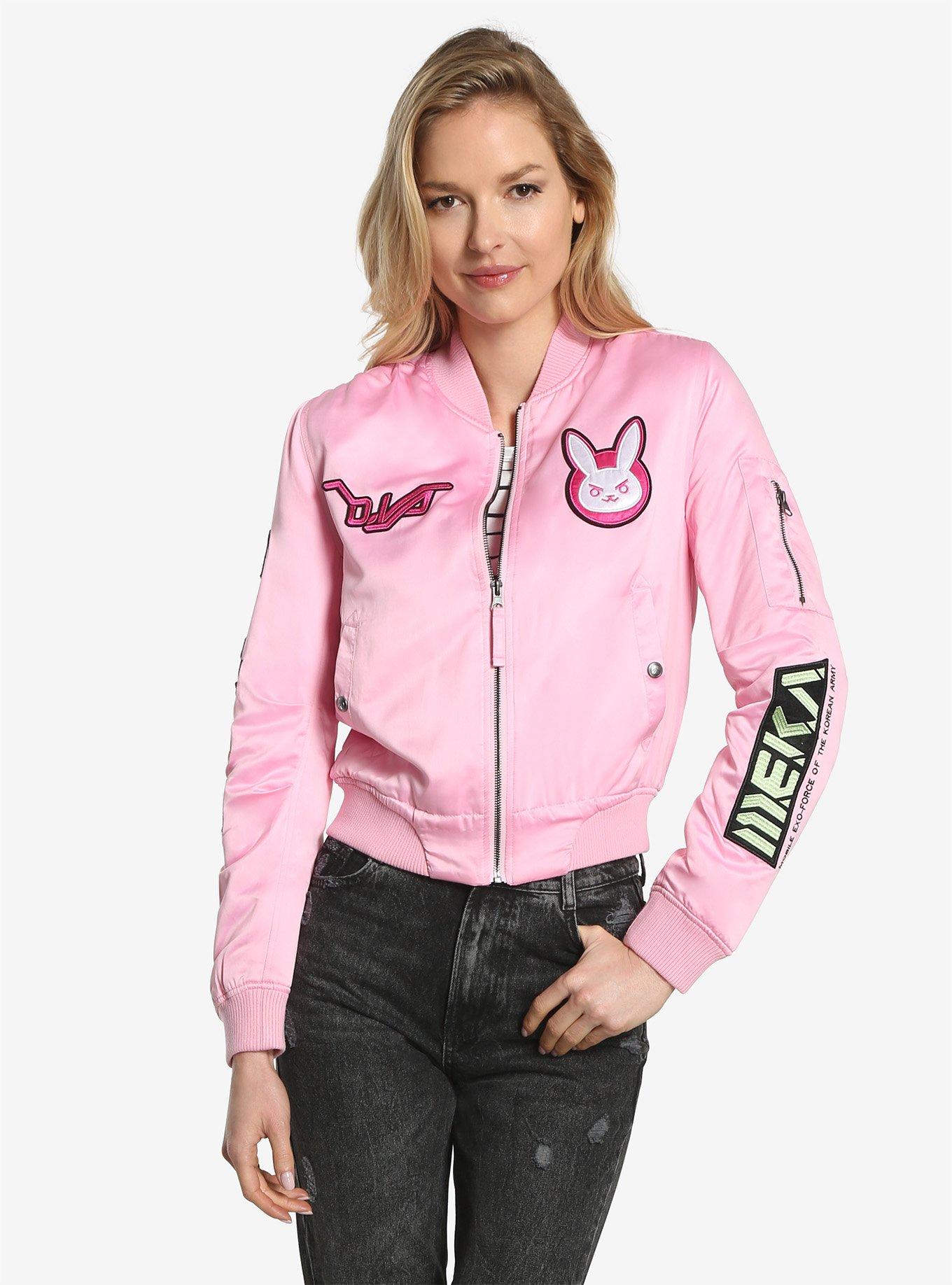 Overwatch D.Va Patch Womens Bomber Jacket