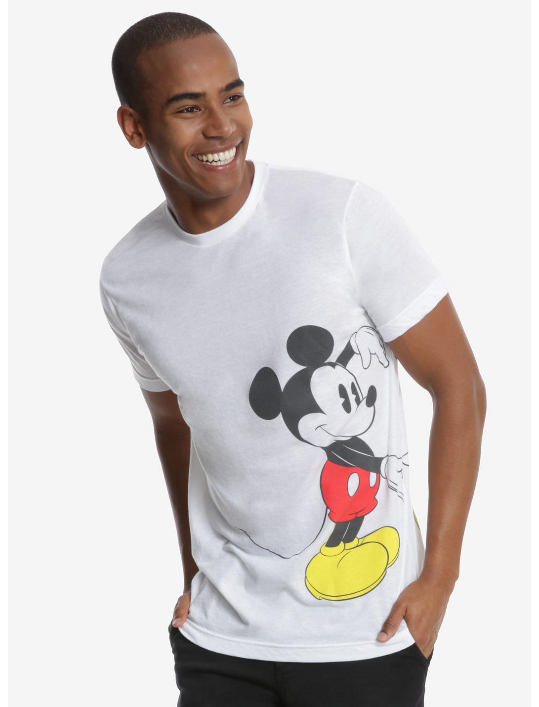 Disney Mickey Mouse Heart Arms T-Shirt, WHITE, hi-res