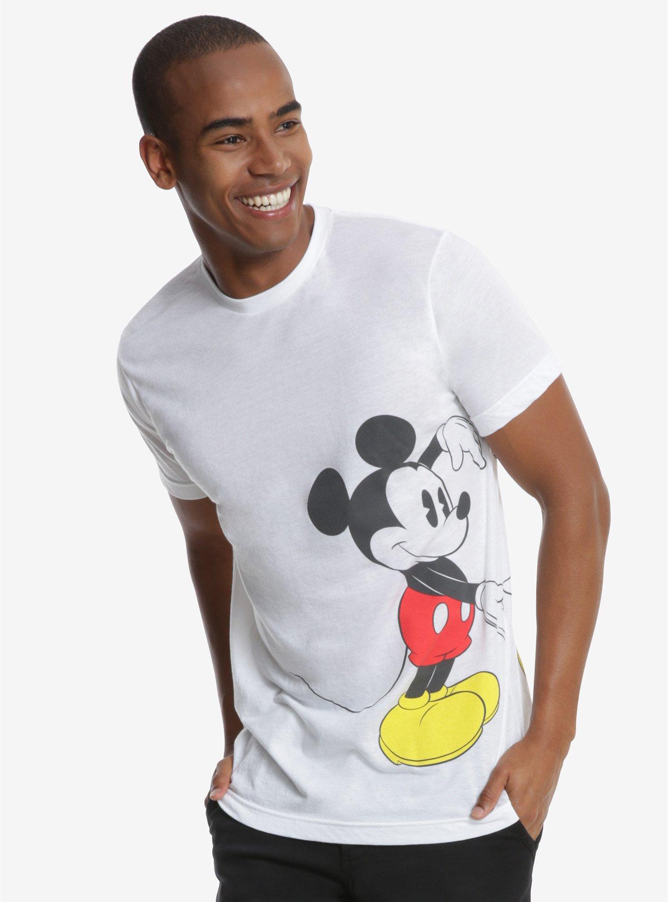 Disney Mickey Mouse Heart Arms T-Shirt, WHITE, hi-res