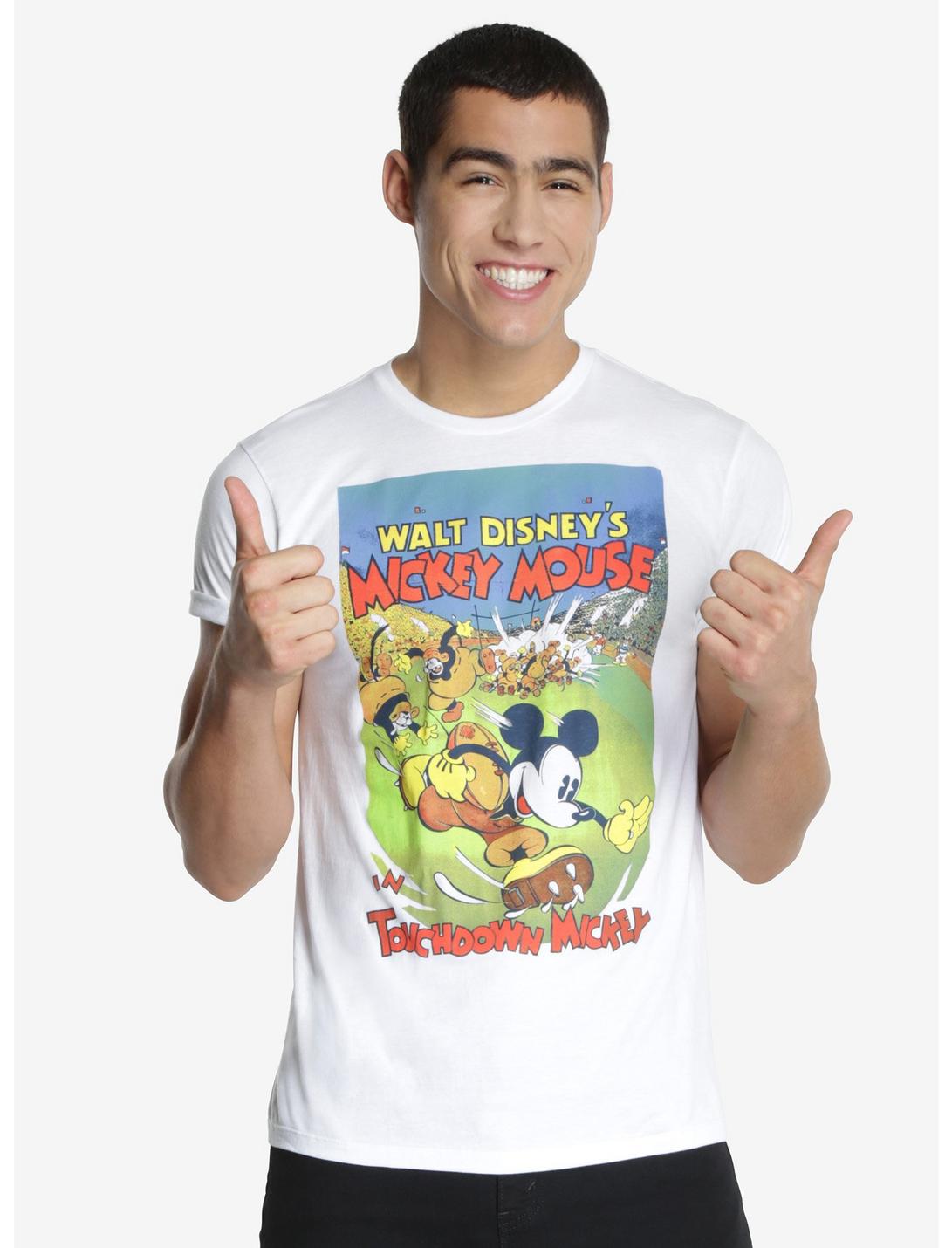 Disney Mickey Mouse Touchdown T-Shirt, WHITE, hi-res