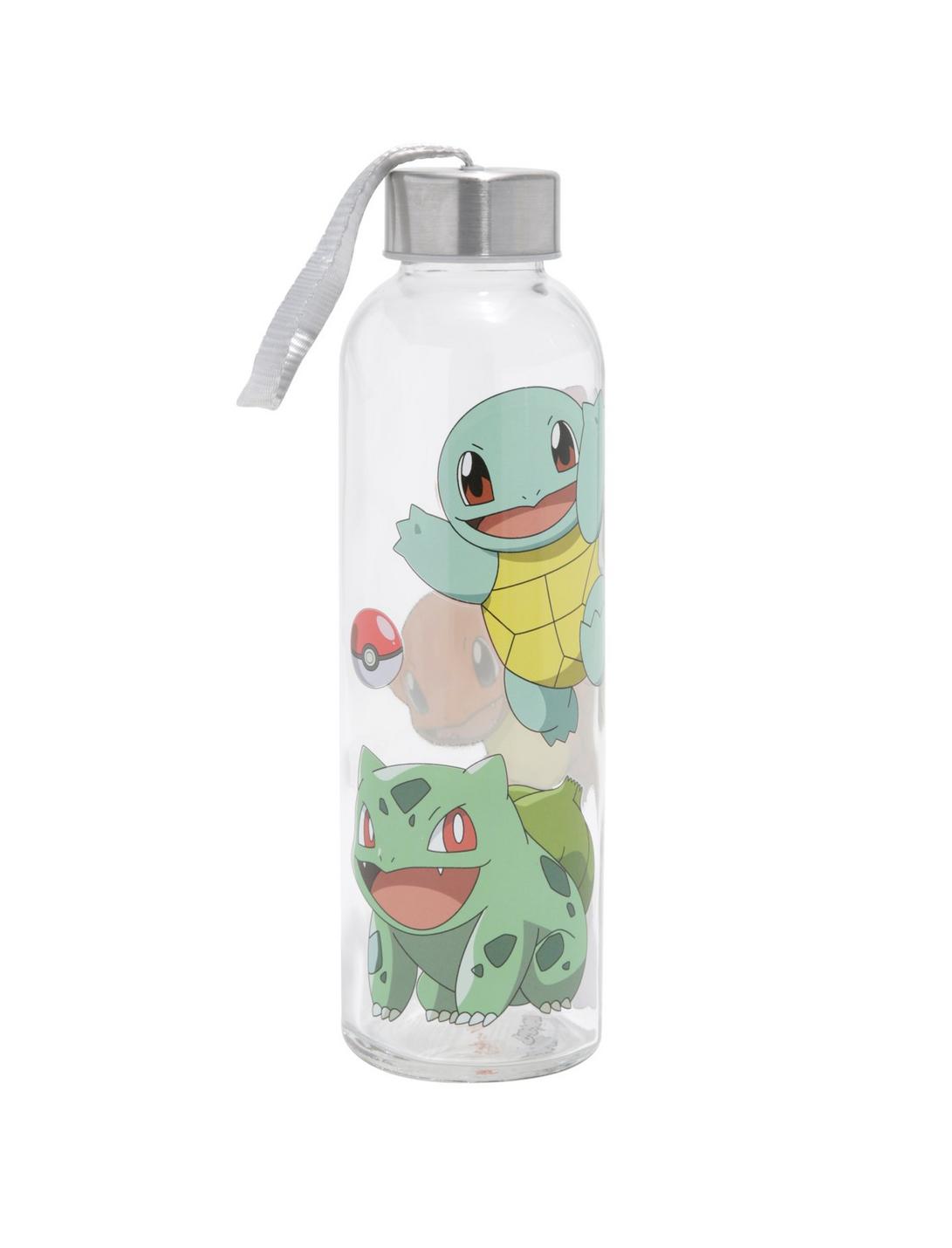 Pokemon Starters Glass Water Bottle, , hi-res