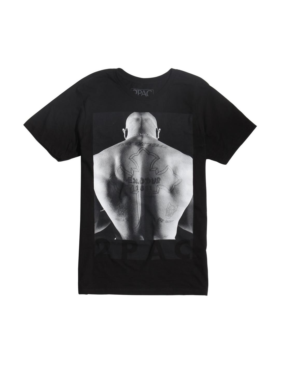 Tupac 2Pac Back Photo T-Shirt, BLACK, hi-res