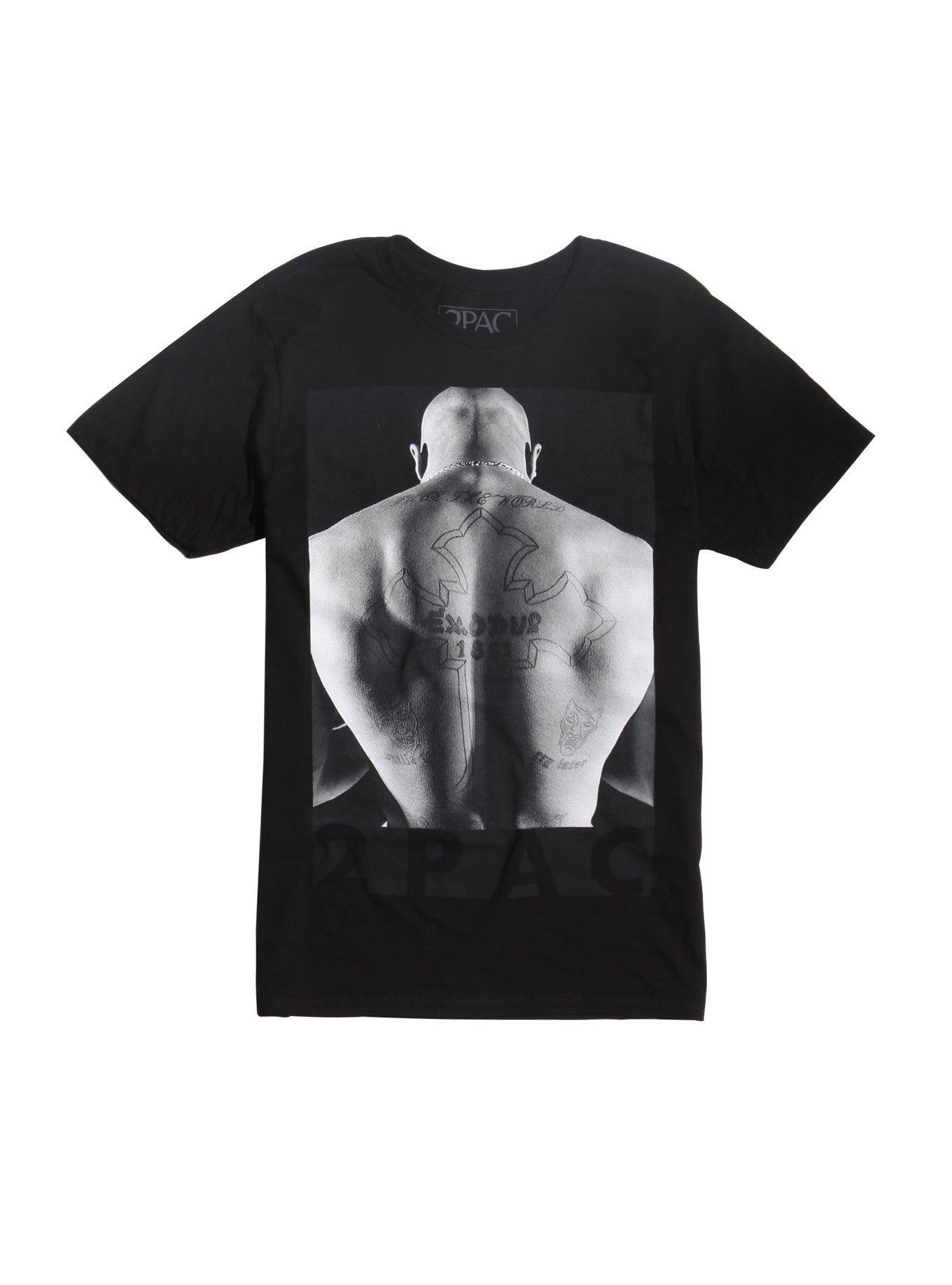 Tupac 2Pac Back Photo T-Shirt, BLACK, hi-res