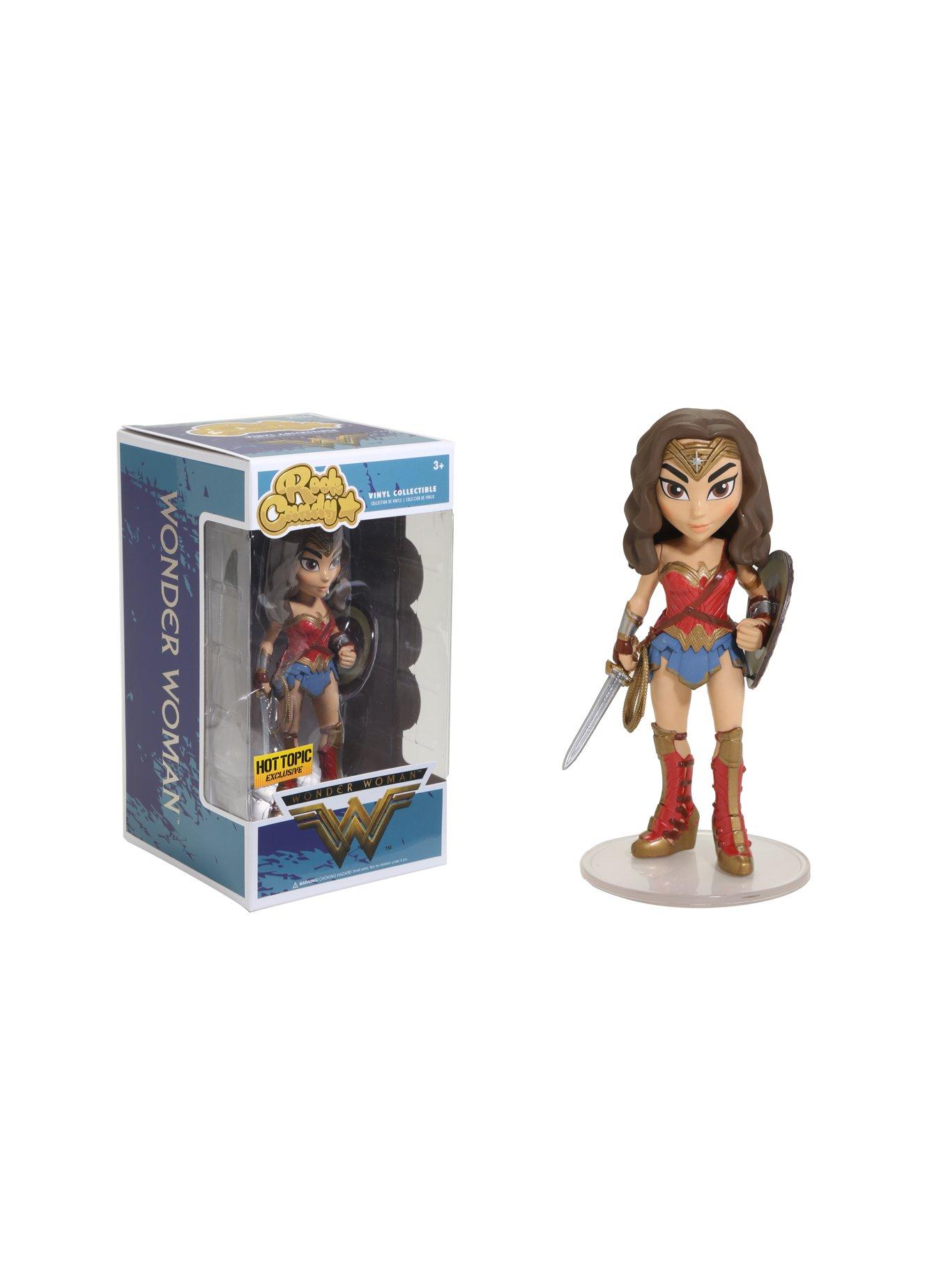 Funko DC Comics Rock Candy Wonder Woman Vinyl Figure Hot Topic Exclusive, , hi-res