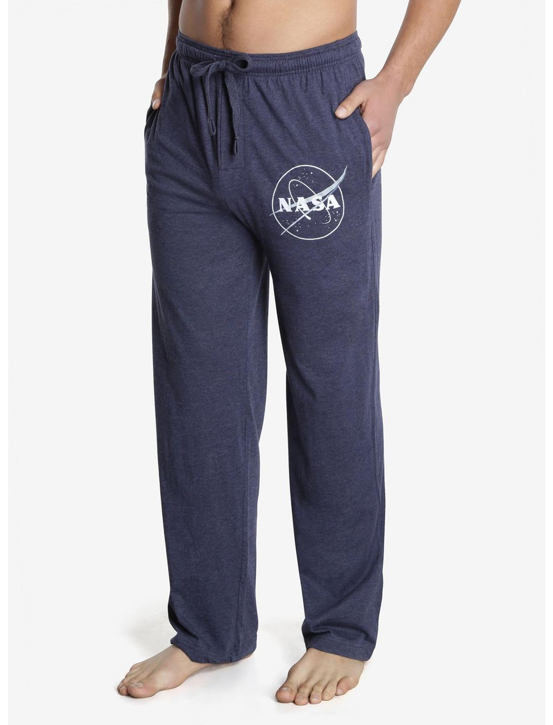 NASA Logo Pajama Pants, NAVY, hi-res