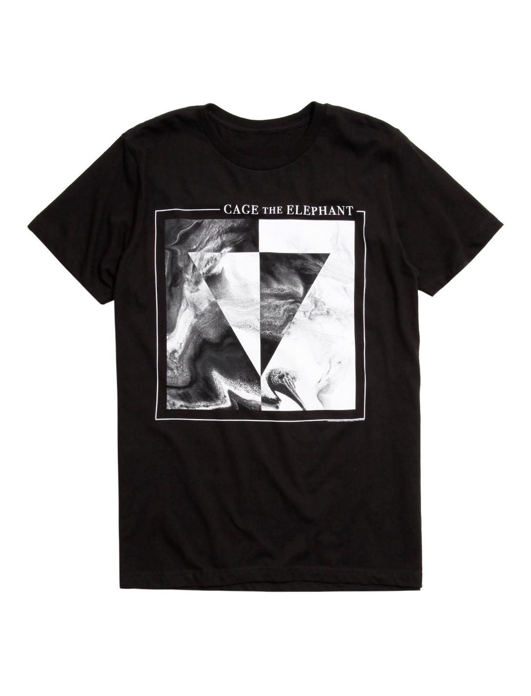 Cage The Elephant Triangle Art T-Shirt, BLACK, hi-res
