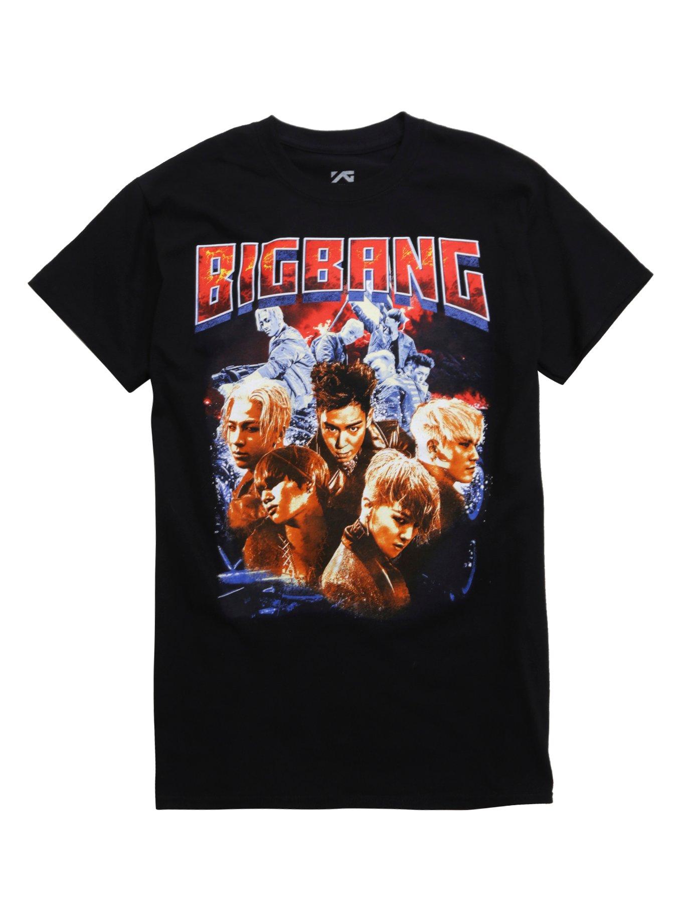 BIGBANG Band Photo T-Shirt, BLACK, hi-res