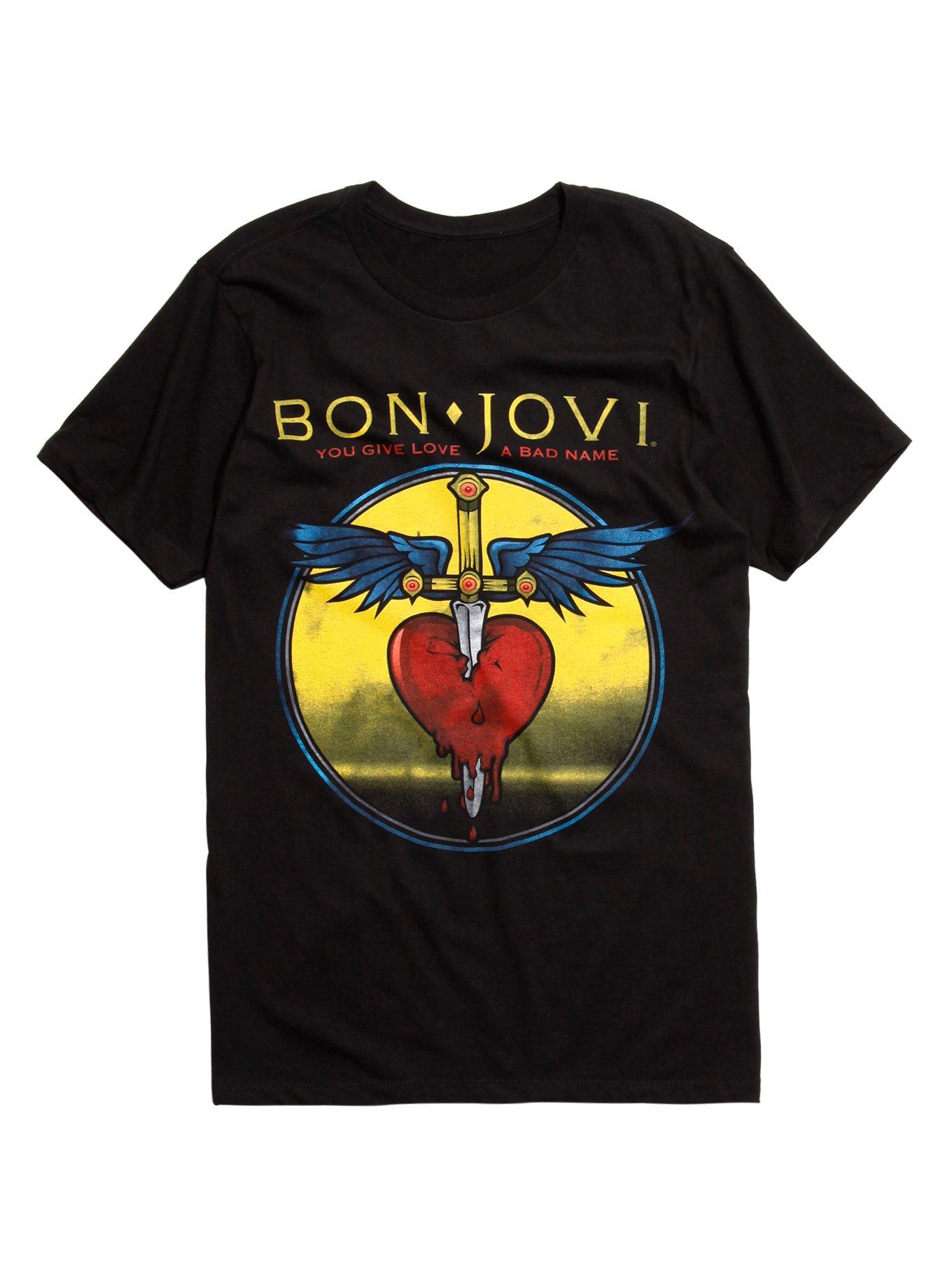 Bon Jovi You Give Love A Bad Name T-Shirt, BLACK, hi-res