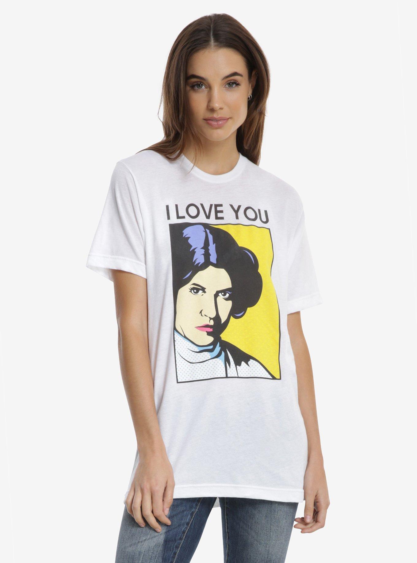 Star Wars Princess Leia I Love You Tee, WHITE, hi-res