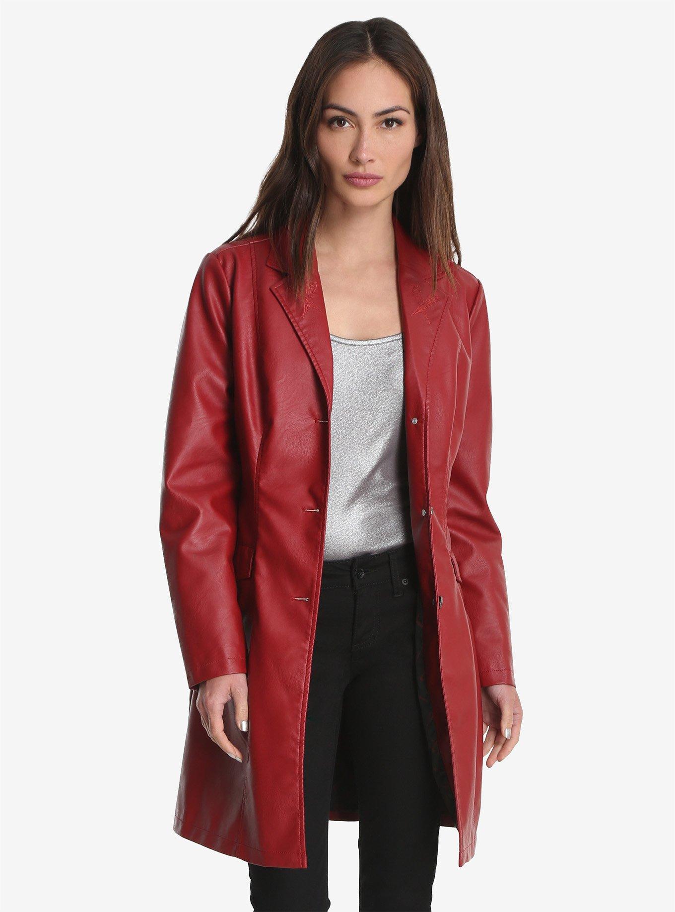 Buffy The Vampire Slayer Red Trench Coat, RED, hi-res