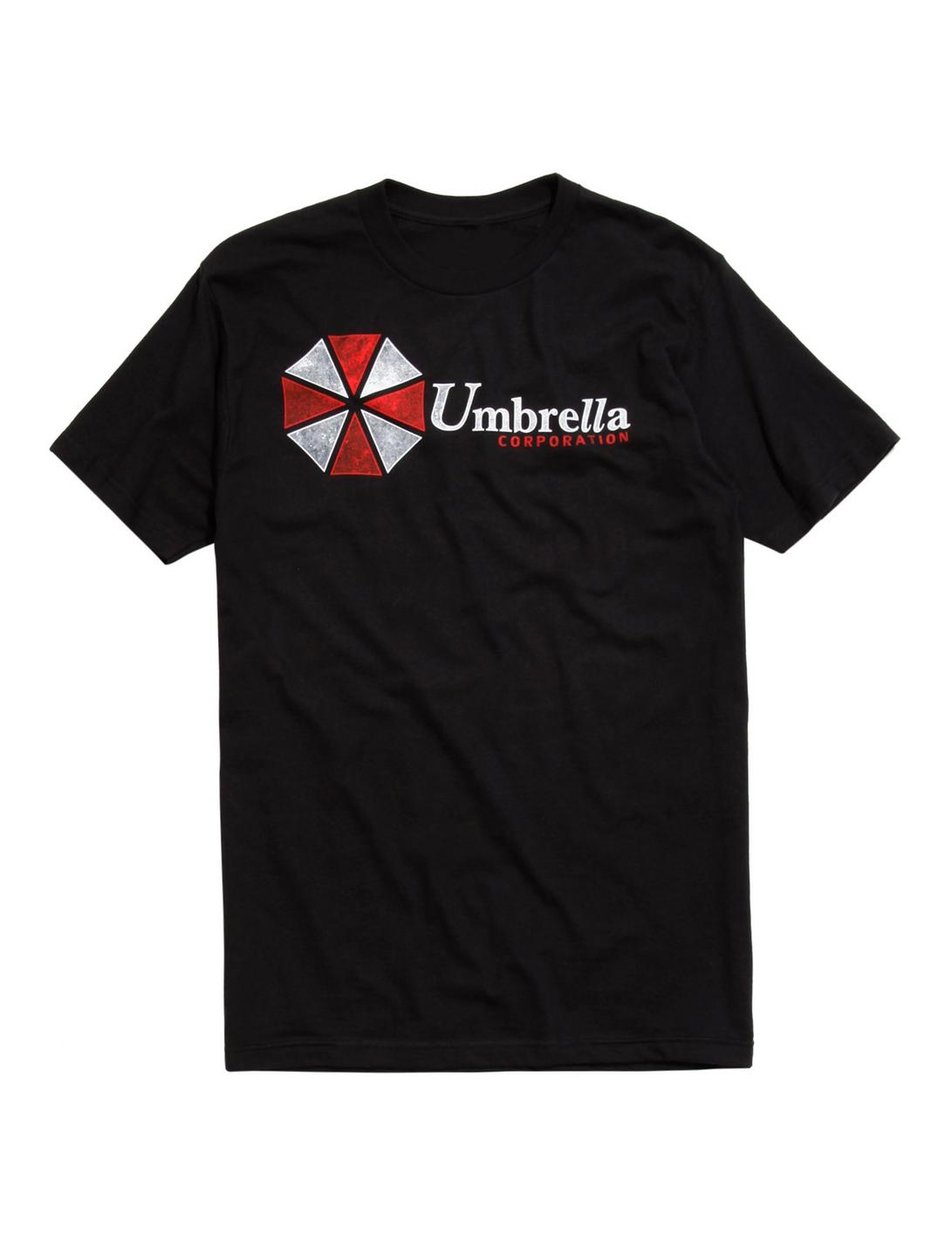 Resident Evil Umbrella Corporation Logo T-Shirt, BLACK, hi-res