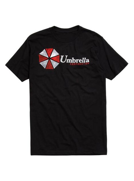 Resident Evil - T-shirt noir avec logo sanglant de la Umbrella