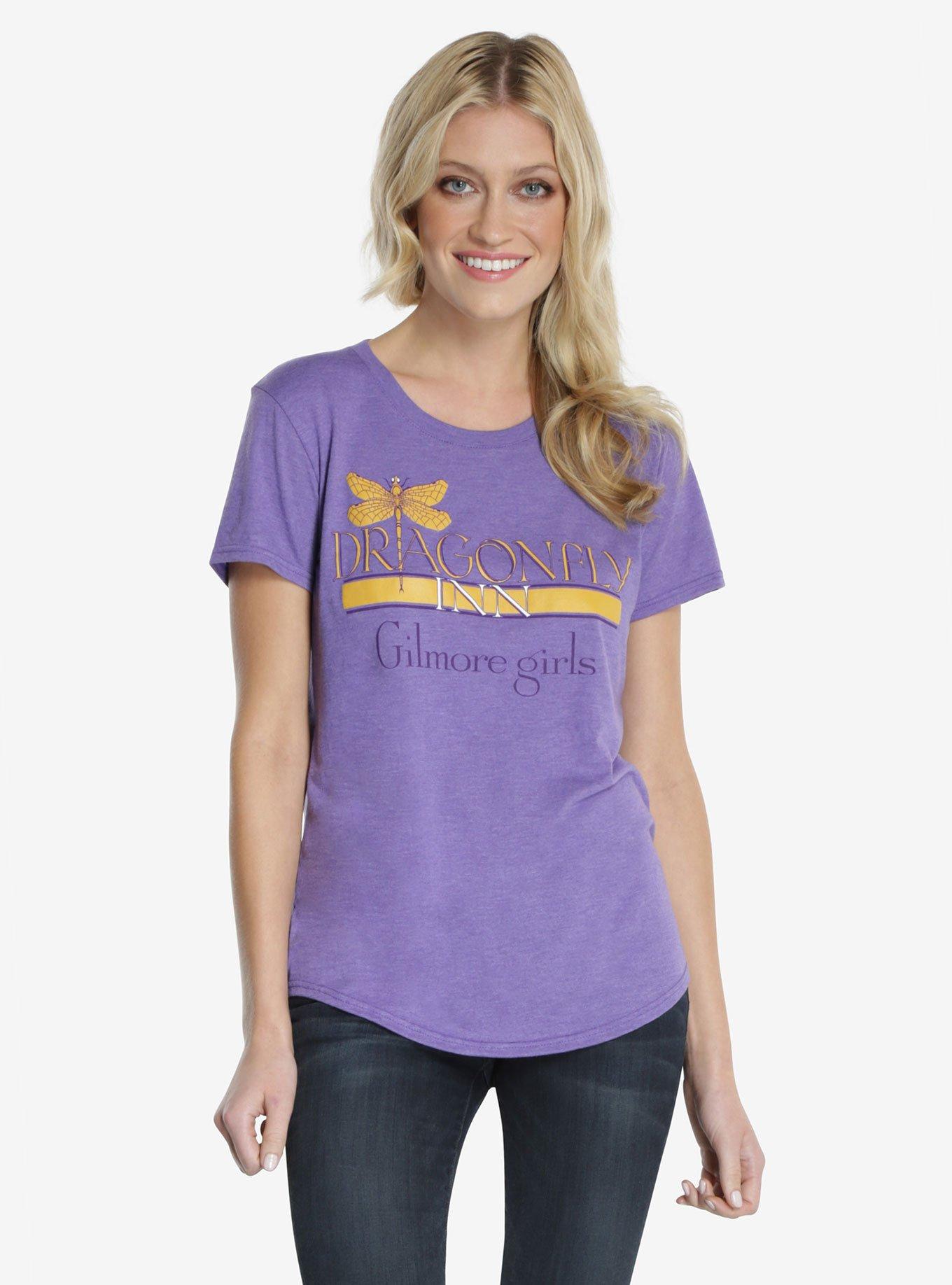 Gilmore Girls Dragonfly Inn Womens Tee, PURPLE, hi-res