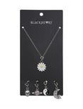 Blackheart Alien Planet Daisy Moon & Yin-Yang Charm Necklace, , hi-res