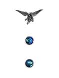 Blackheart Dragon Scale Earrings & Dragon Cuff, , hi-res