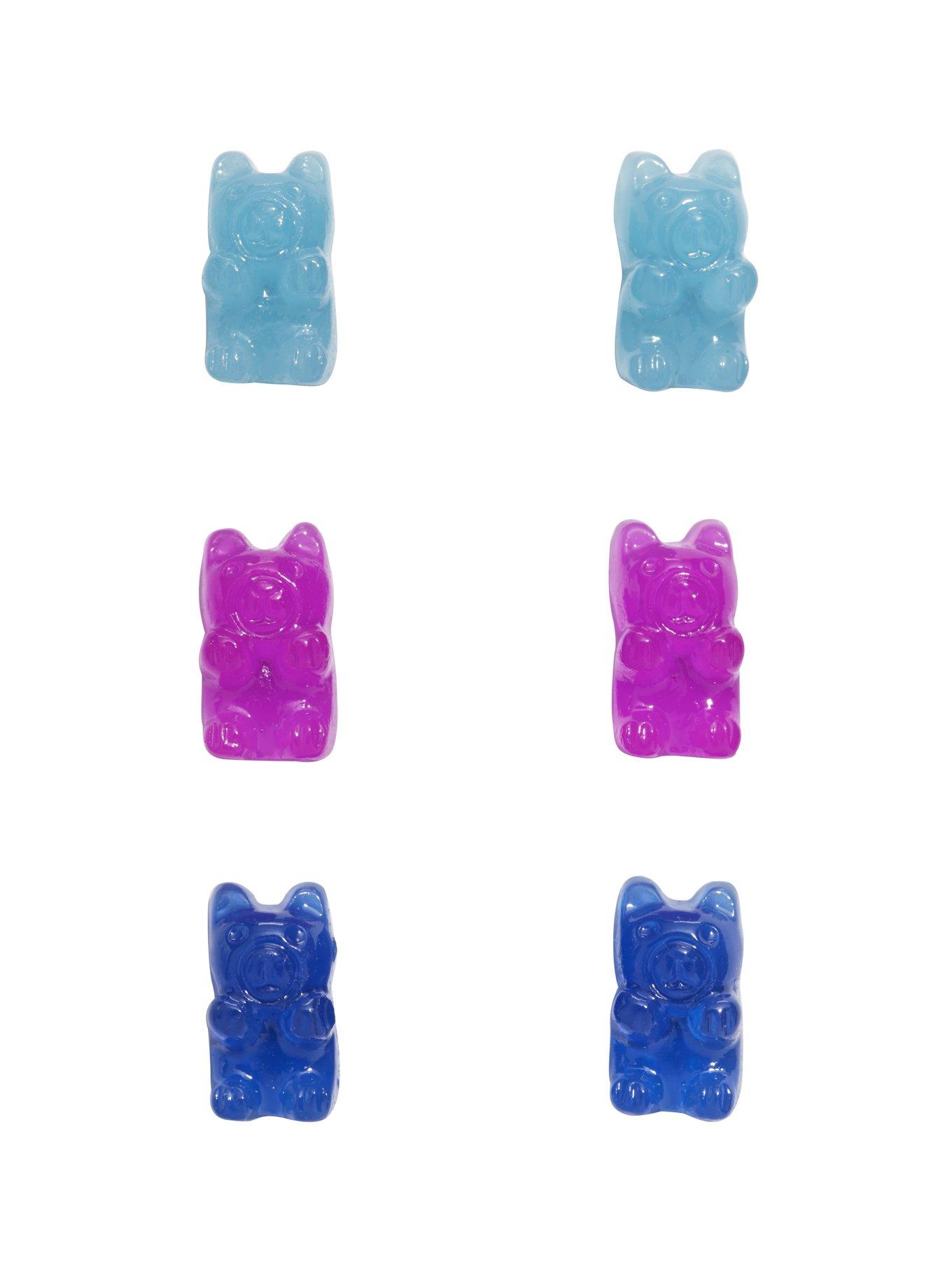 Blackheart Gummy Bear Earring Set, , hi-res