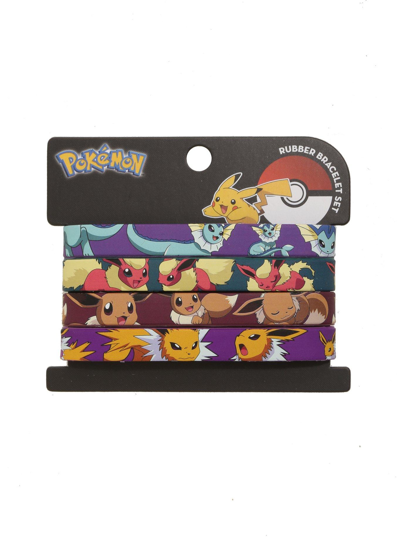 Loungefly Pokemon Rubber Eevee Evolutions Bracelet Set, , hi-res