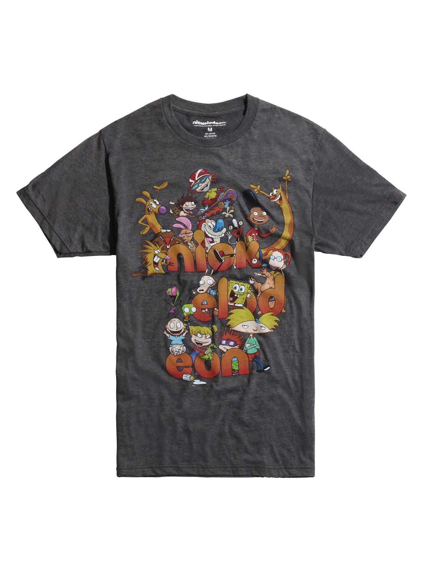 Nickelodeon Retro Characters Logo T-Shirt | Hot Topic