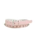 Plus Size Pink Faux Leather Spike Belt, PINK, hi-res