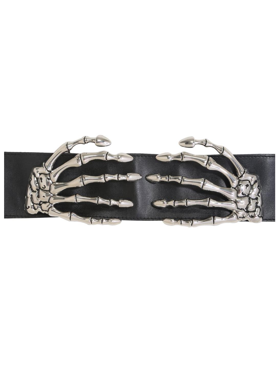 Silver Skeleton Hands Belt, MULTI, hi-res
