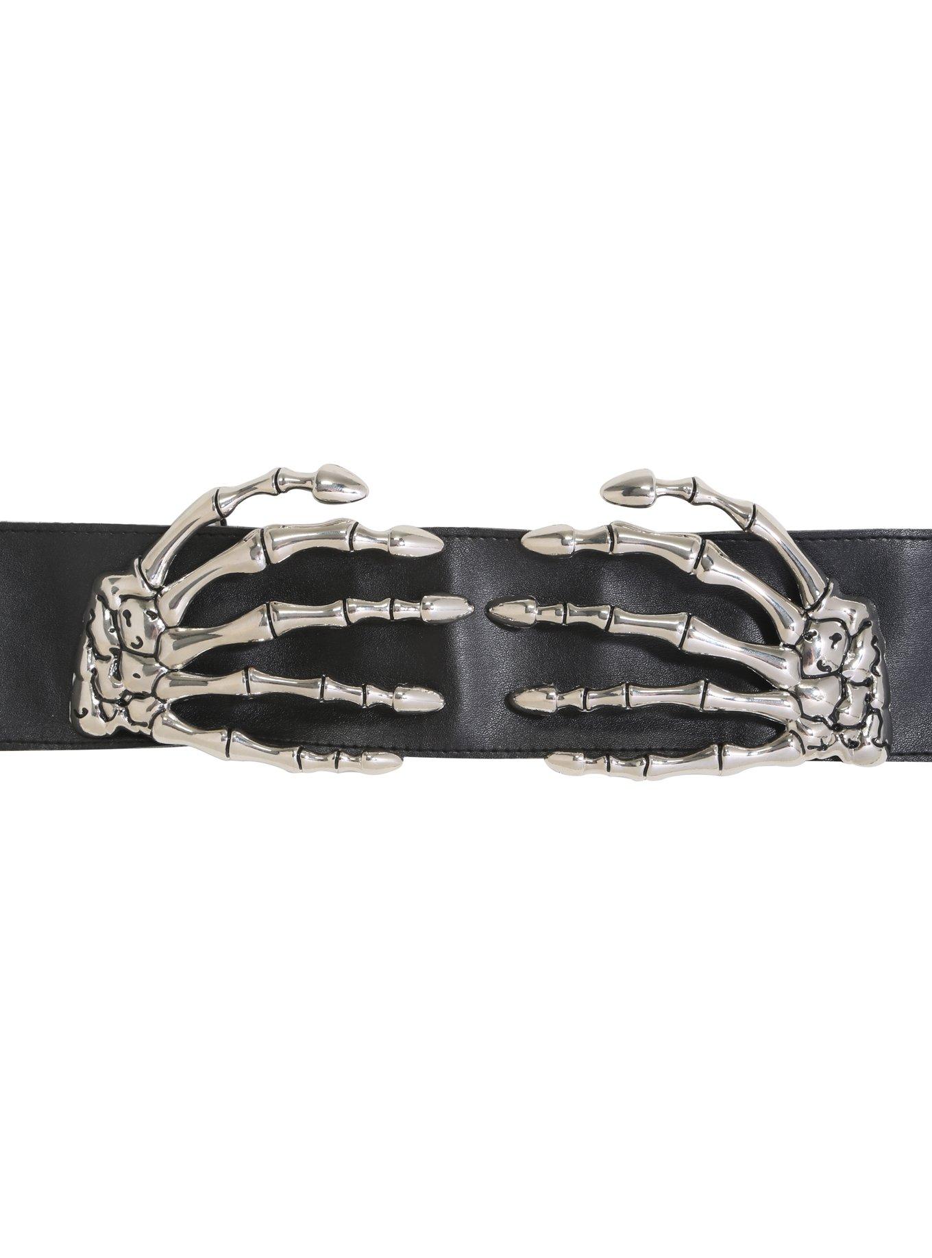 Silver Skeleton Hands Belt, MULTI, hi-res