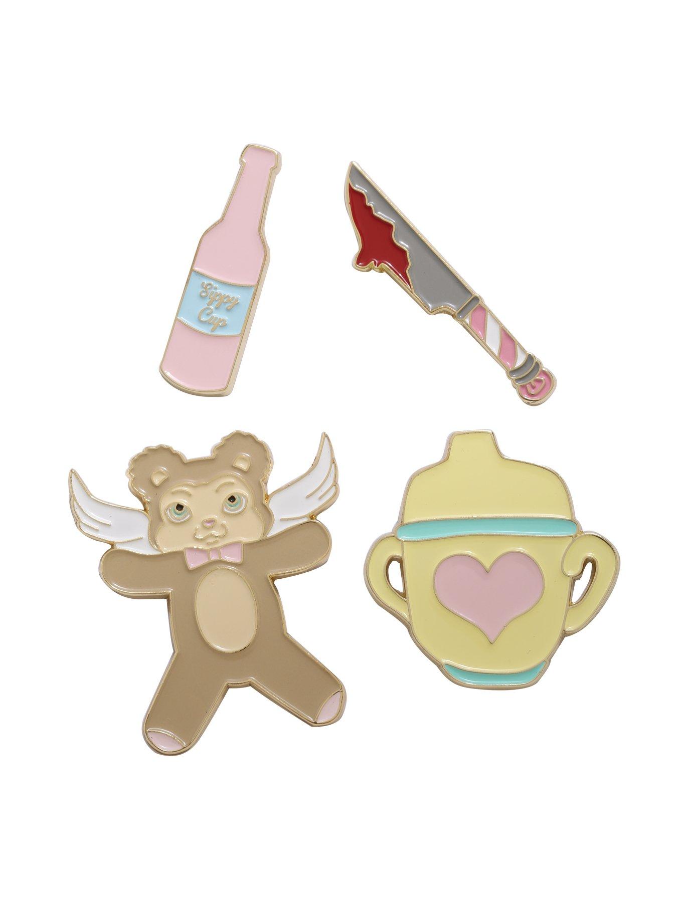 Melanie Martinez Sippy Cup Cry Baby Enamel Pin Set, , hi-res