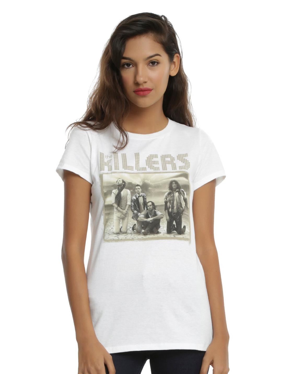 The Killers Band Photo Girls T-Shirt, BLACK, hi-res