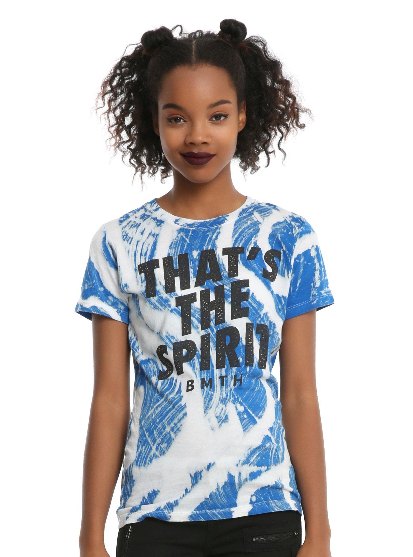 Bring Me The Horizon That's The Spirit Swirl Wash Girls T-Shirt, BLACK, hi-res