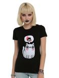 Fire Kitty Girls T-Shirt, BLACK, hi-res
