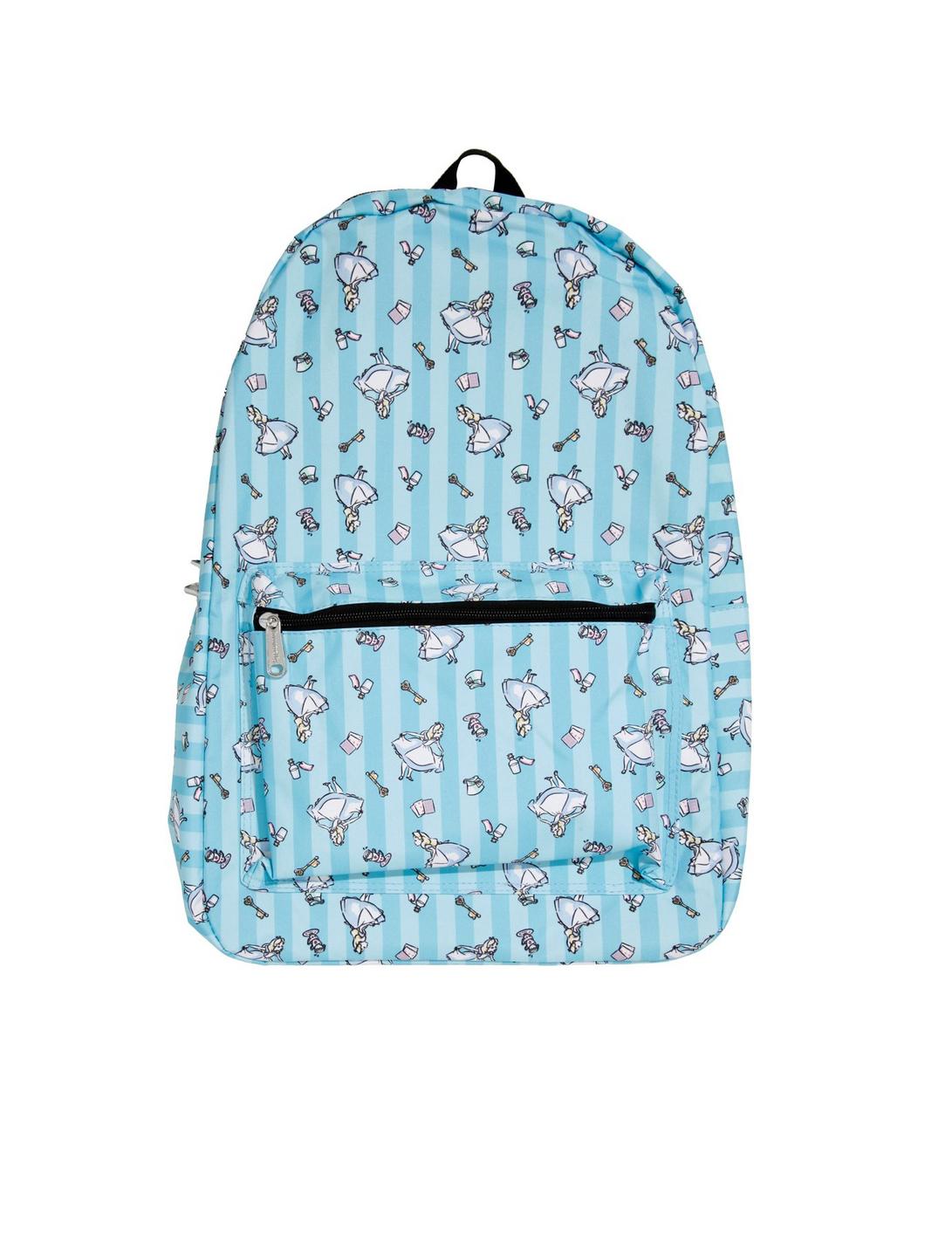 Loungefly Disney Alice In Wonderland Stripe Toss Print Backpack, , hi-res