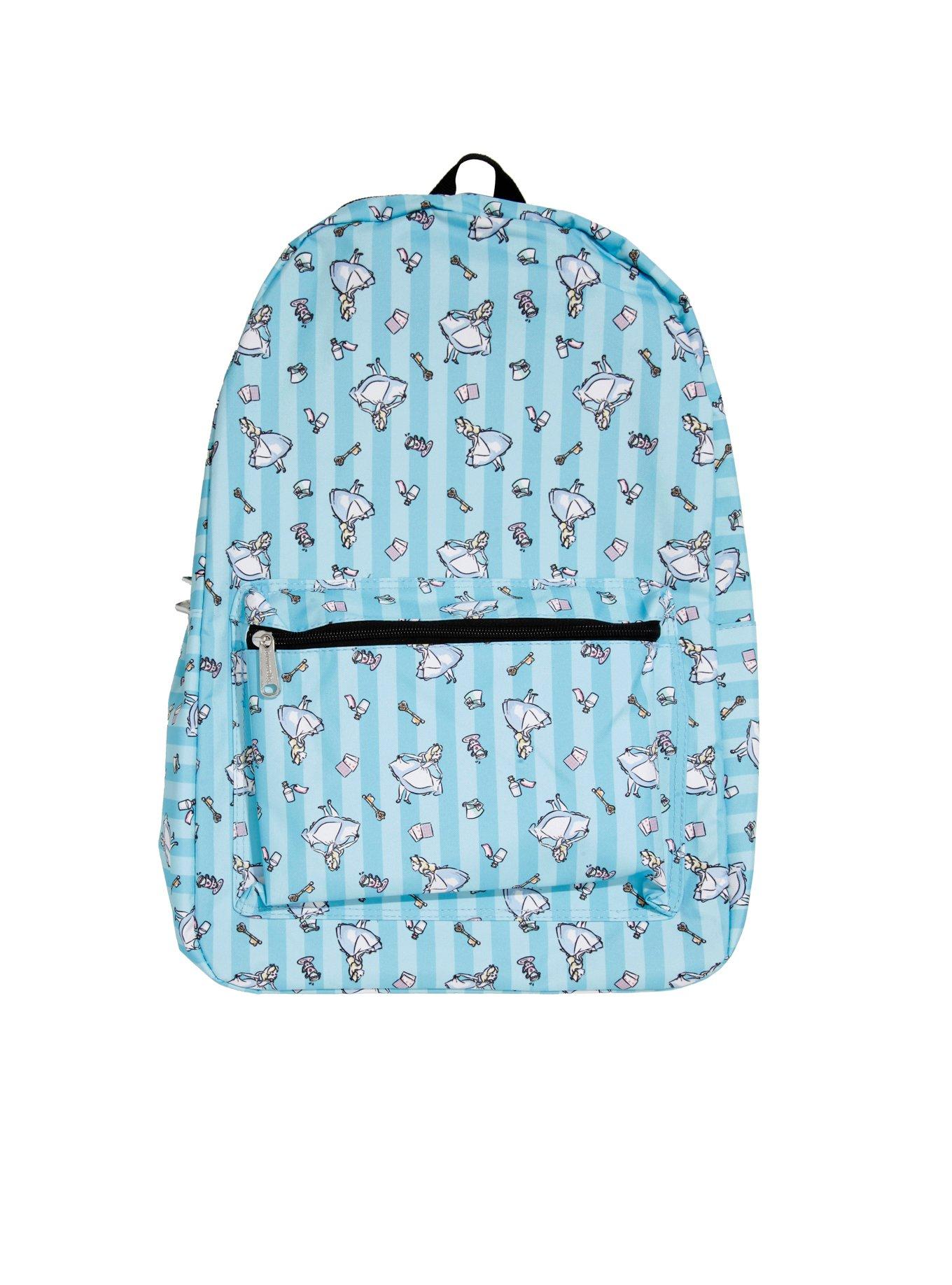 Loungefly Disney Alice In Wonderland Stripe Toss Print Backpack, , hi-res