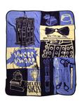 Doctor Who Sketches Throw Blanket, , hi-res